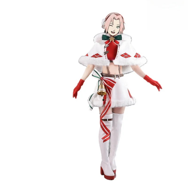 Anime Haruno Sakura Cosplay Costume Girl Sweet Christmas Dress Cloak Gloves Earrings Socks Halloween Haruno Sakura Uniform
Anime Haruno Sakura Cosplay Costume Girl Sweet Christmas Dress Cloak Gloves Earrings Socks Halloween Haruno Sakura Uniform