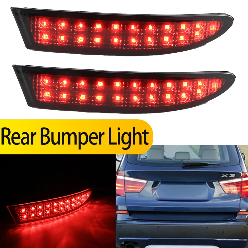 2PCS LED Warning Rear Bumper Brake Light For BMW F25 X3 Series 2014-2017 X3 xDrive28i, xDrive35i Red Parking Stop Lamps Fog Lamp
2PCS LED Warning Rear Bumper Brake Light For BMW F25 X3 Series 2014-2017 X3 xDrive28i, xDrive35i Red Parking Stop Lamps Fog Lamp