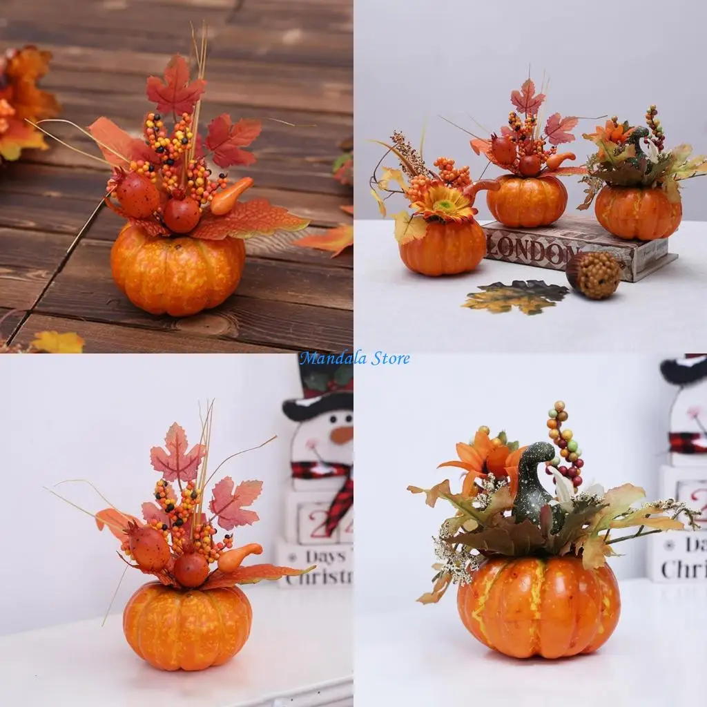 U2JC Fall Harvest Artificial Pumpkin with Faux Maple Pomegranate Gourds Fruit Ornament Halloween Thanksgiving Day Desktop
U2JC Fall Harvest Artificial Pumpkin with Faux Maple Pomegranate Gourds Fruit Ornament Halloween Thanksgiving Day Desktop