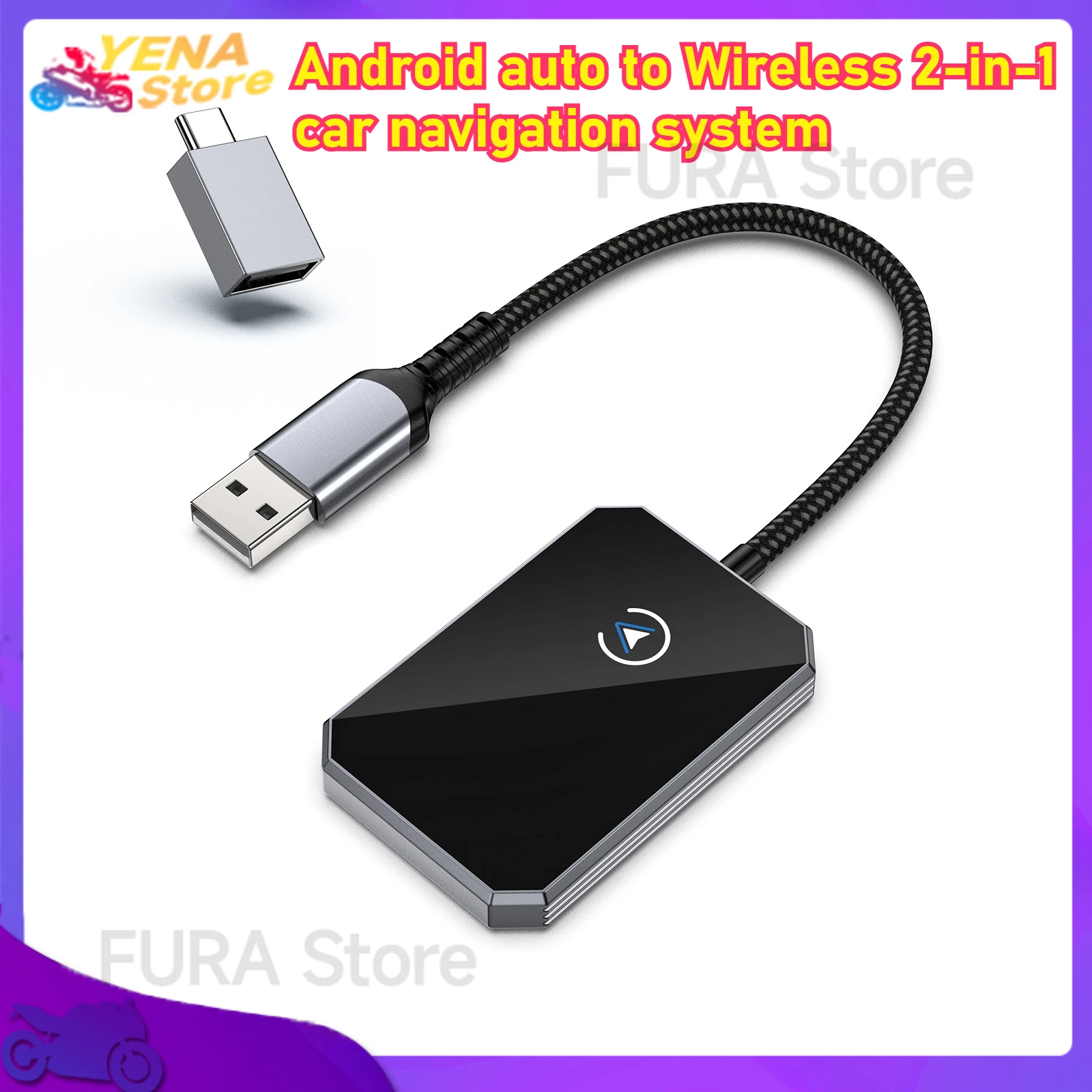 Original car Carplay wireless and wired adapter converter, suitable for Android auto to wireless in-car navigation
Original car Carplay wireless and wired adapter converter, suitable for Android auto to wireless in-car navigation