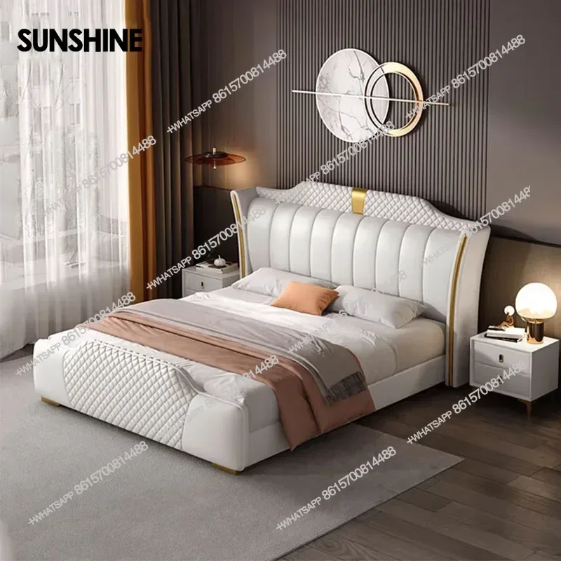 Luxury Frame Double Bed 200 X 200 King Size Lit 180X200 Queen Bed Luxury Modern Full Lit 2 Personnes Bedroom Home Furniture
Luxury Frame Double Bed 200 X 200 King Size Lit 180X200 Queen Bed Luxury Modern Full Lit 2 Personnes Bedroom Home Furniture