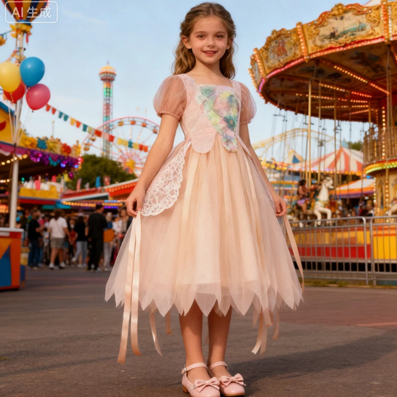 Girl Princess Dress Elegant Tulle Prom Gown Kids Wedding Bridesmaid Dress Birthday Carnival Party Festive Dress For Girl
Girl Princess Dress Elegant Tulle Prom Gown Kids Wedding Bridesmaid Dress Birthday Carnival Party Festive Dress For Girl