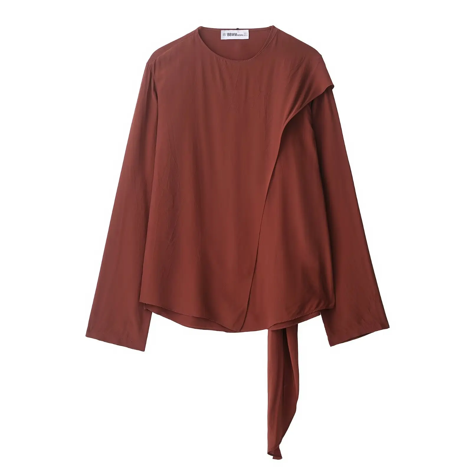 Women's 2025 new fashion ribbon knot decoration loose round neck patchwork top retro long sleeved women's pullover chic top
Women's 2025 new fashion ribbon knot decoration loose round neck patchwork top retro long sleeved women's pullover chic top