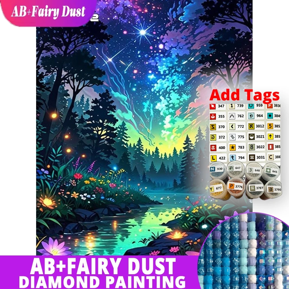 Наклейки AB Fairy Dust DMC для алмазной вышивки: пейзаж с горным лесом, полная вышивка стразами, квадратная мозаика, звезды
Наклейки AB Fairy Dust DMC для алмазной вышивки: пейзаж с горным лесом, полная вышивка стразами, квадратная мозаика, звезды