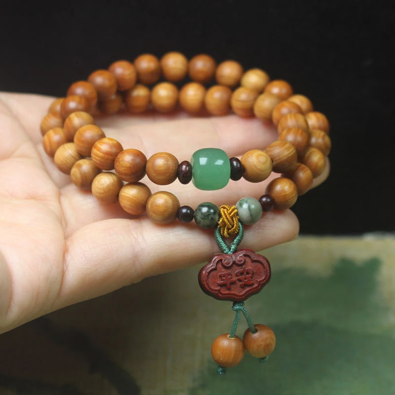 Banyan high-oil content old wood 8mm double-ring Buddhist bead bracelet, Ping An brand style hand string prayer beads, deco
Banyan high-oil content old wood 8mm double-ring Buddhist bead bracelet, Ping An brand style hand string prayer beads, deco