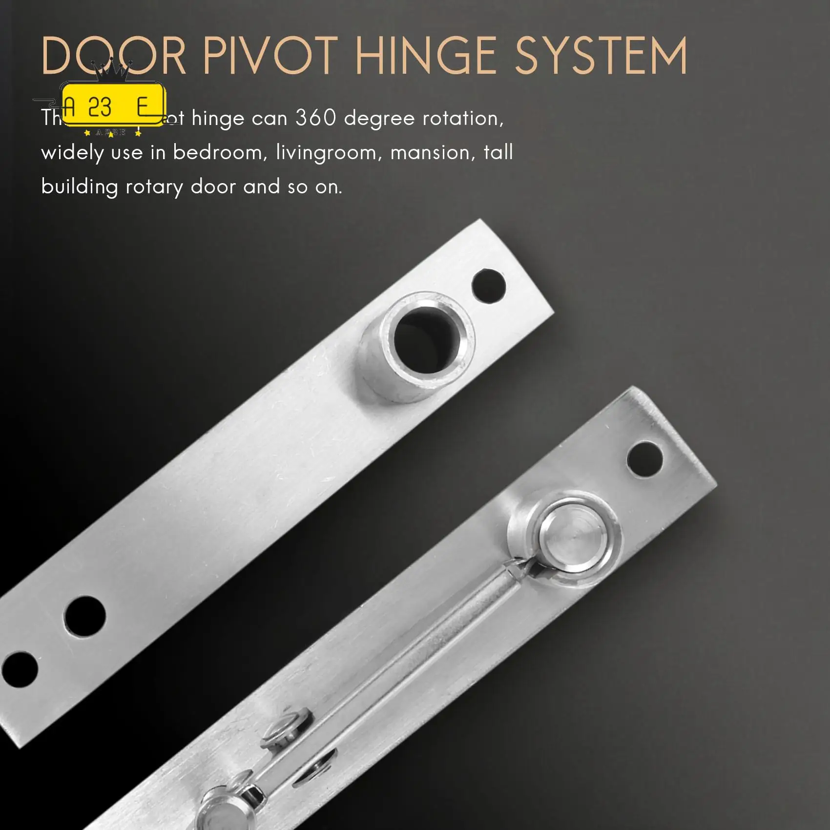 A23E-Stainless Steel Pivot Door Hinge Heavy Duty Pivot Hinge For Wood Doors 360 Degree Shaft Stainless Steel Murphy Door Pivot H
A23E-Stainless Steel Pivot Door Hinge Heavy Duty Pivot Hinge For Wood Doors 360 Degree Shaft Stainless Steel Murphy Door Pivot H