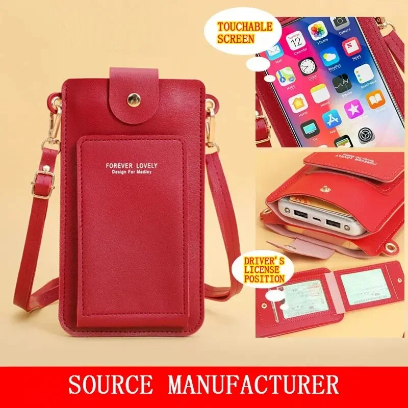 Women Bags Soft Leather Wallets Touch Screen Cell Phone Purse Crossbody Shoulder Strap Handbag for Female Cheap Women's Bags
Women Bags Soft Leather Wallets Touch Screen Cell Phone Purse Crossbody Shoulder Strap Handbag for Female Cheap Women's Bags