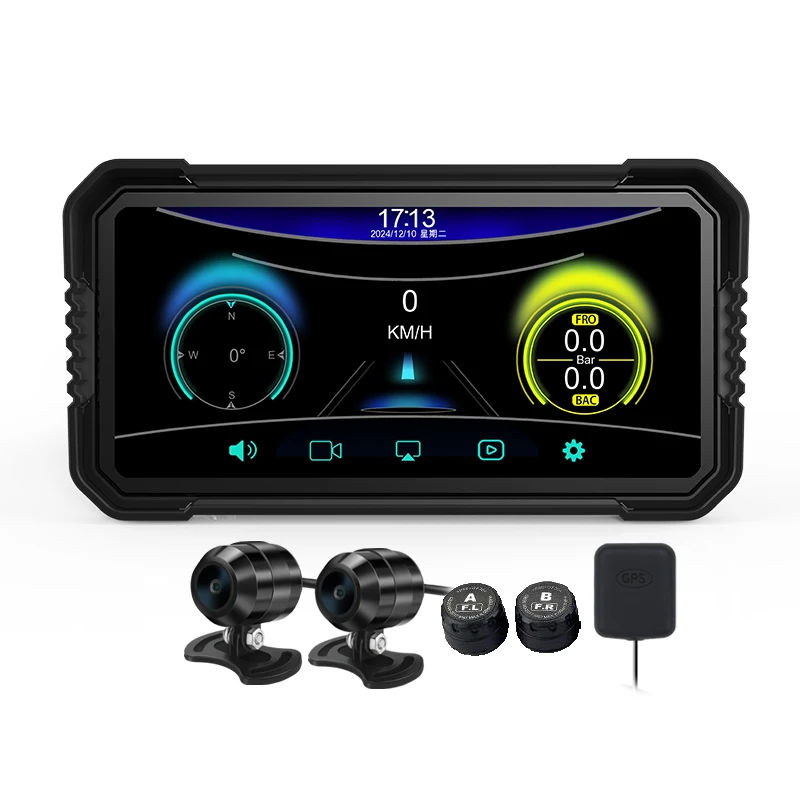 6.25 Inch Motor Bike 2K HD Display Portable IPX7 Waterproof Motorcycle Carplay Ai Camera Bsd Car Blind Spot Detection System
6.25 Inch Motor Bike 2K HD Display Portable IPX7 Waterproof Motorcycle Carplay Ai Camera Bsd Car Blind Spot Detection System