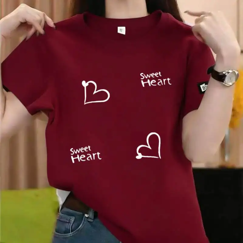 2026 New Women's Short Sleeve T-Shirt Casual Loose Fit Versatile Top Breathable Polyester Silk Printed Spring Summer Fashion
2026 New Women's Short Sleeve T-Shirt Casual Loose Fit Versatile Top Breathable Polyester Silk Printed Spring Summer Fashion