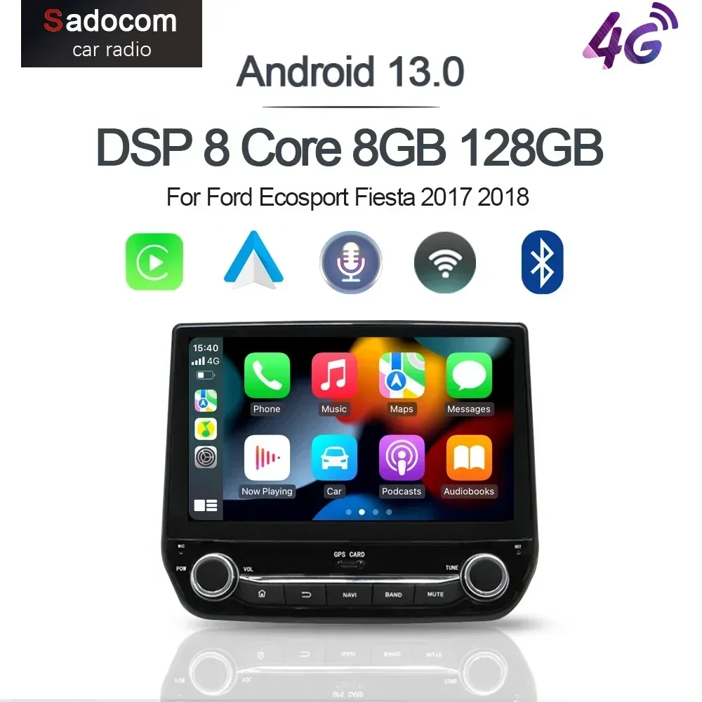10.1" DSP TDA7851 Android 12.0 8GB 256GB 8 CORE Car Android Player Wifi GPS Glonass For Ford Ecosport Fiesta custom 2017-2020
10.1" DSP TDA7851 Android 12.0 8GB 256GB 8 CORE Car Android Player Wifi GPS Glonass For Ford Ecosport Fiesta custom 2017-2020