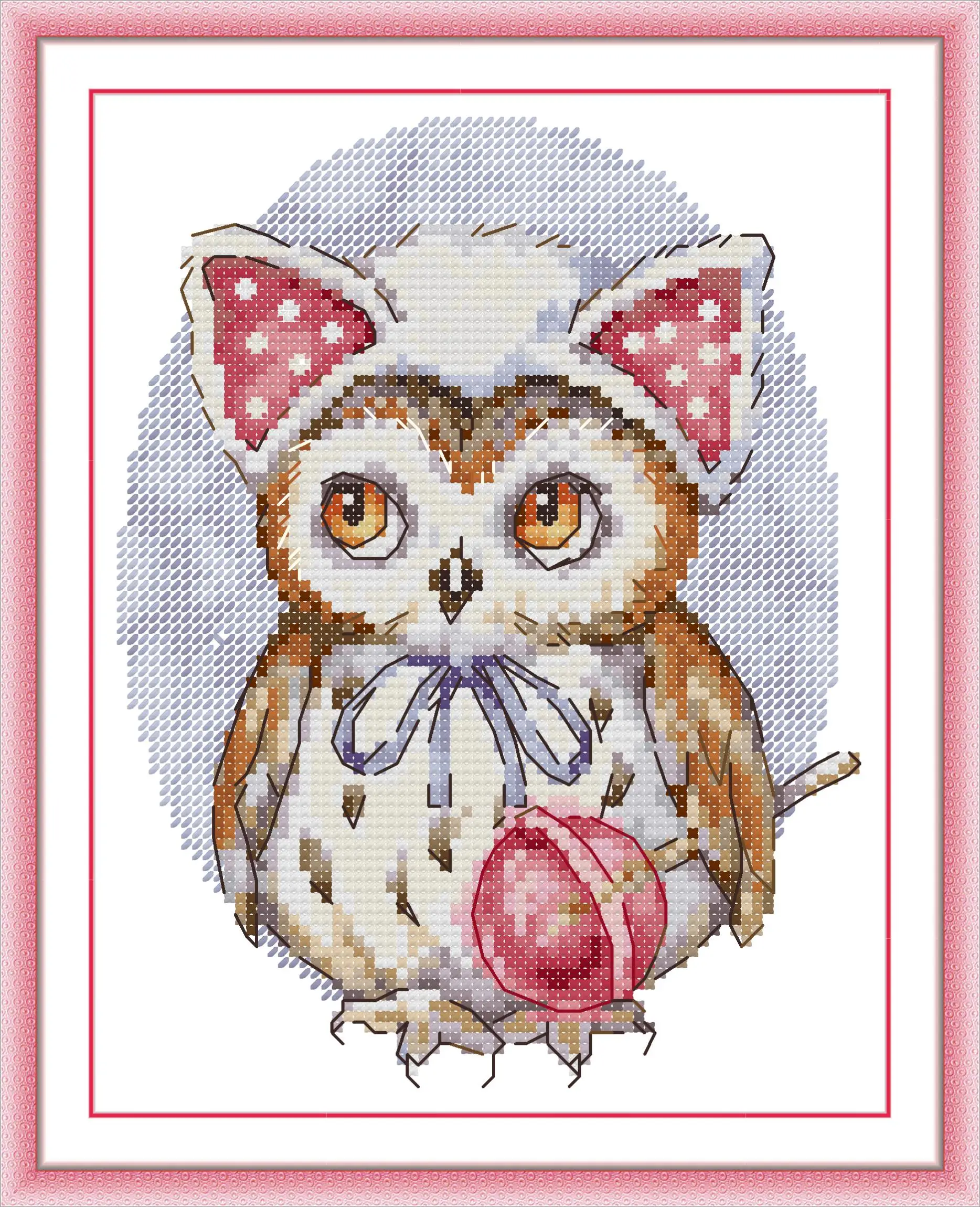 Maydear Full Cross Stitch Kit, 11CT/14CT/16CT/9CT Aida Fabric-Cute Little Guy with A Lollipop.
Maydear Full Cross Stitch Kit, 11CT/14CT/16CT/9CT Aida Fabric-Cute Little Guy with A Lollipop.