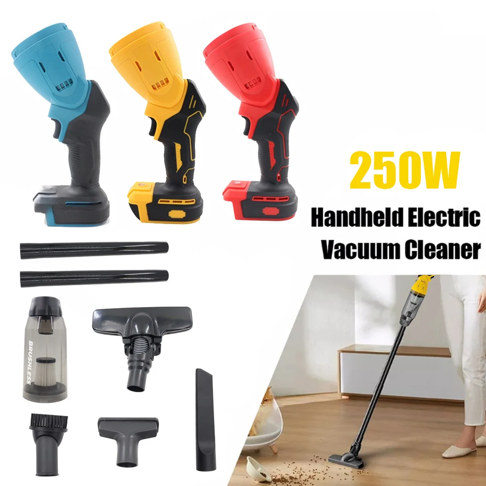 250W Brushless Electric Vacuum Cleaner Cordless Upright Vacuum Cleaner Rechargeable Cleaning Tools For Makita/Dewalts/Milwaukee
250W Brushless Electric Vacuum Cleaner Cordless Upright Vacuum Cleaner Rechargeable Cleaning Tools For Makita/Dewalts/Milwaukee