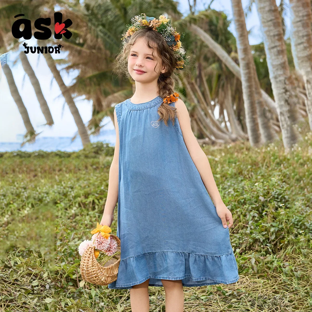 Ask Junior Girls Sleeveless Solid Color Medium and Long Casual Denim Summer Dress
Ask Junior Girls Sleeveless Solid Color Medium and Long Casual Denim Summer Dress