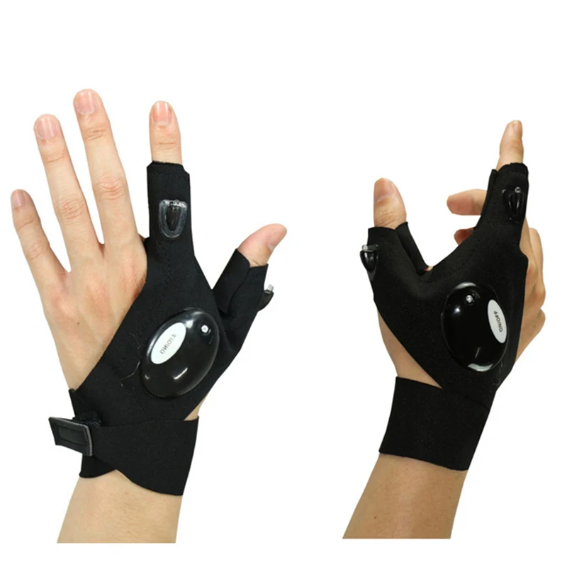 Anti-Slip Half Finger Gloves LED Flashlight Portable Camping Hiking and Outdoor Activities Right Fishing Mittens
Anti-Slip Half Finger Gloves LED Flashlight Portable Camping Hiking and Outdoor Activities Right Fishing Mittens