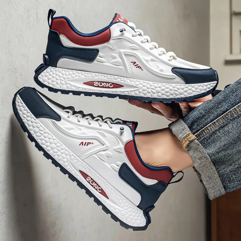 2026 Spring Fall Men's Low-Top Leather Chunky Sneakers | Stylish Casual Breathable Slip-On Outdoor Athletic Running Shoes
2026 Spring Fall Men's Low-Top Leather Chunky Sneakers | Stylish Casual Breathable Slip-On Outdoor Athletic Running Shoes