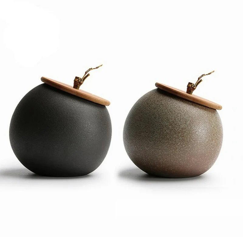 Ceramic tea sealed can tea storage can Pu'er black tea handmade portable small tea can ceramic jar
Ceramic tea sealed can tea storage can Pu'er black tea handmade portable small tea can ceramic jar