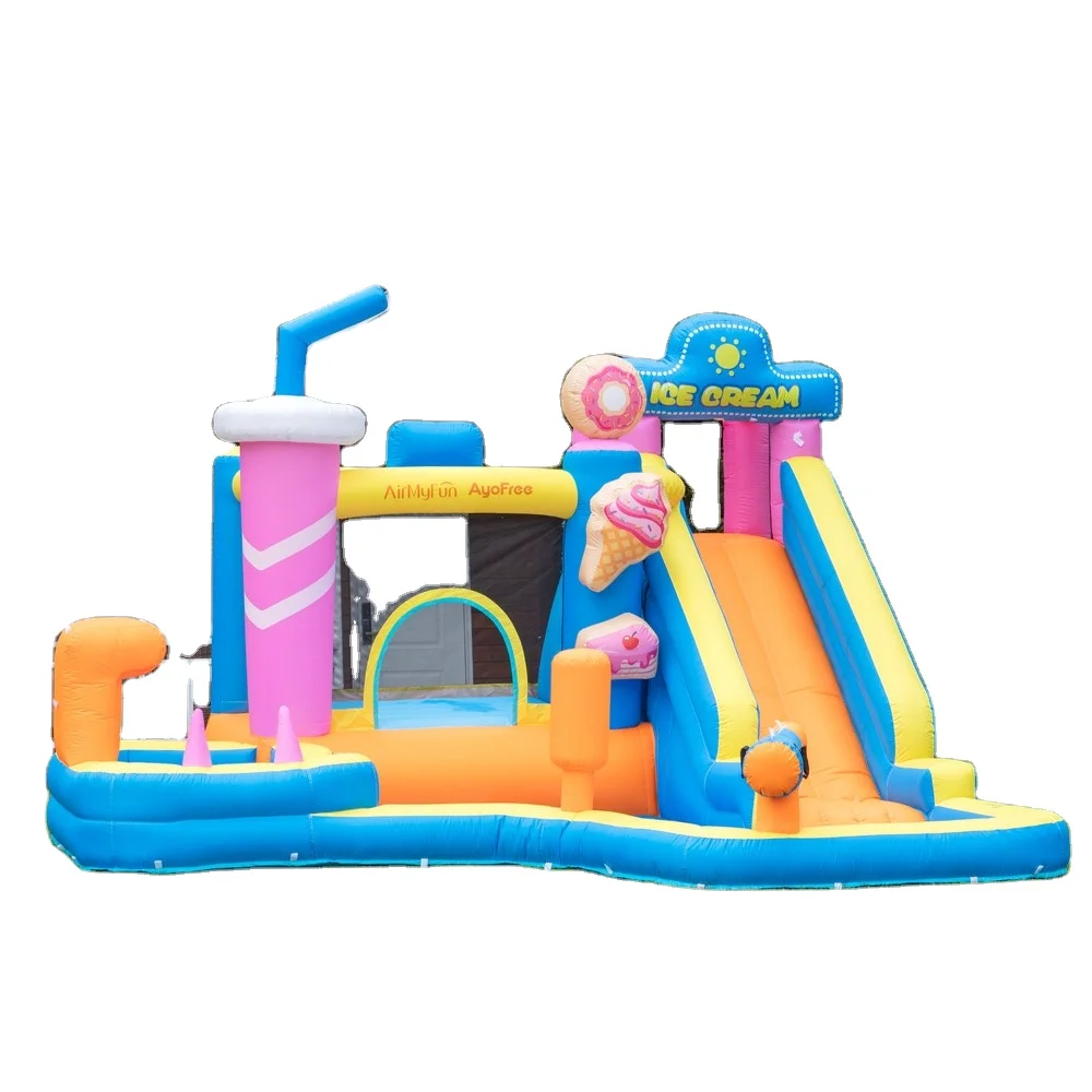 Airmyfun Small Inflatable Water Slide Environmentally Friendly Oxford Cloth Material Ice Cream Ice Cream Style Inflatable Castle
Airmyfun Small Inflatable Water Slide Environmentally Friendly Oxford Cloth Material Ice Cream Ice Cream Style Inflatable Castle