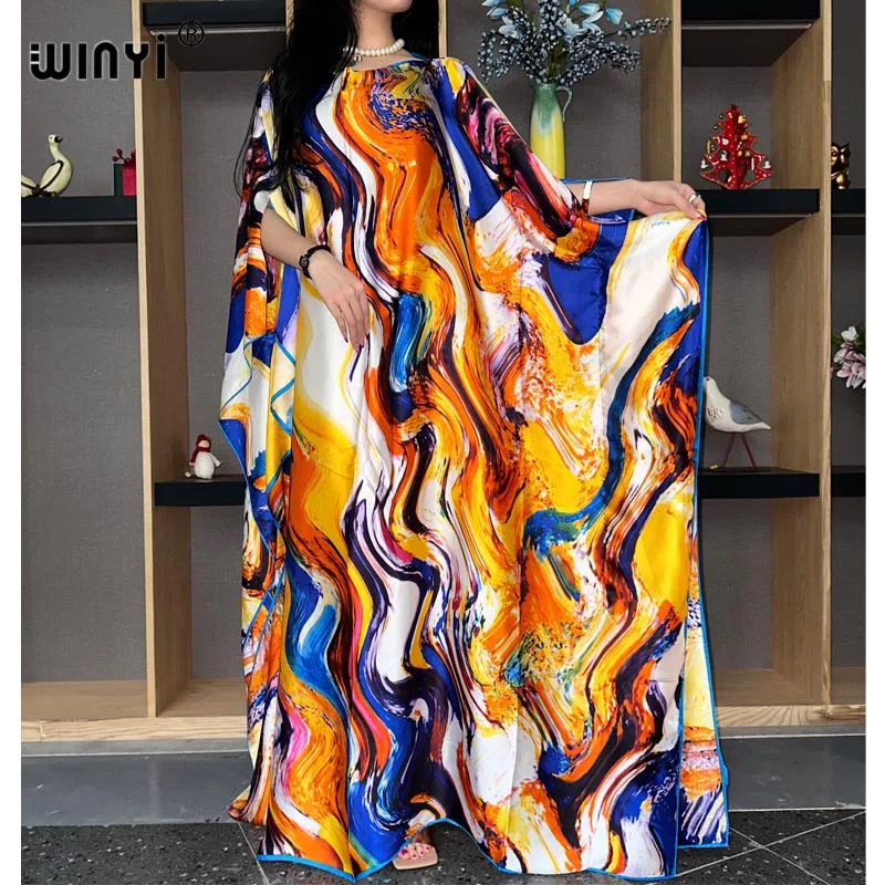 WINYI 2023high quality Summer women Muslim Fashion boho Popular printed Silk Kaftan Maxi dress Beach Bohemian Printed long dress
WINYI 2023high quality Summer women Muslim Fashion boho Popular printed Silk Kaftan Maxi dress Beach Bohemian Printed long dress