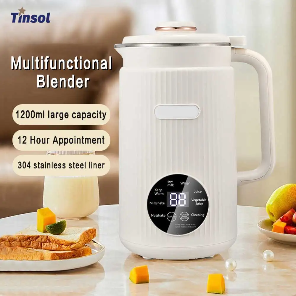 Multifunctional Soymilk Maker Baby Food Blender Rice Paste Maker Smart Blender and Electric Kettle Cooker Wall Breaker 220 Volt
Multifunctional Soymilk Maker Baby Food Blender Rice Paste Maker Smart Blender and Electric Kettle Cooker Wall Breaker 220 Volt