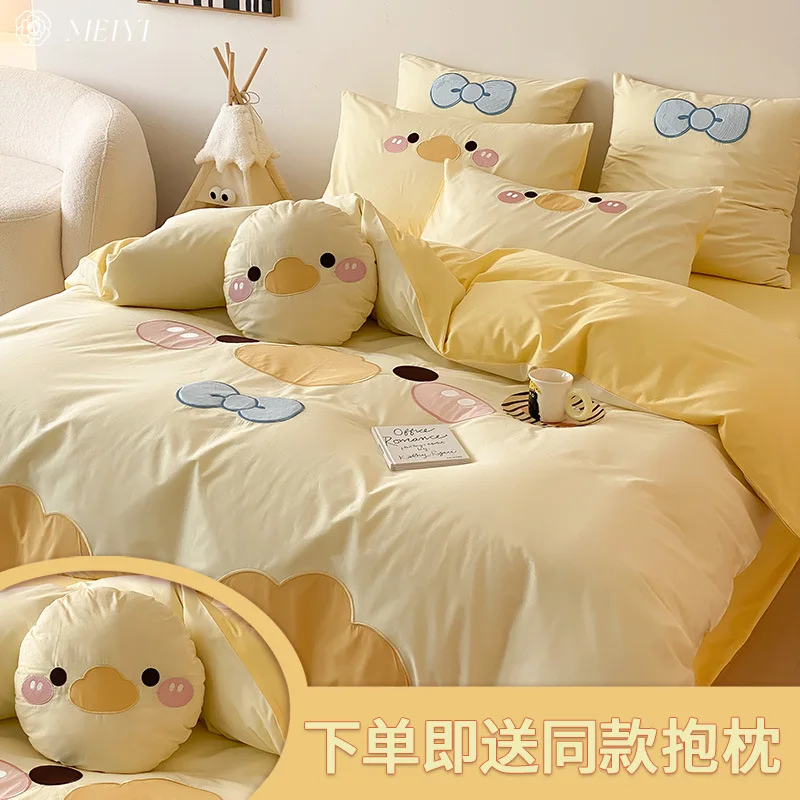 Настраиваемые мультяшные новые промытые хлопковые простыни из четырех частей хлопка
Настраиваемые мультяшные новые промытые хлопковые простыни из четырех частей хлопка