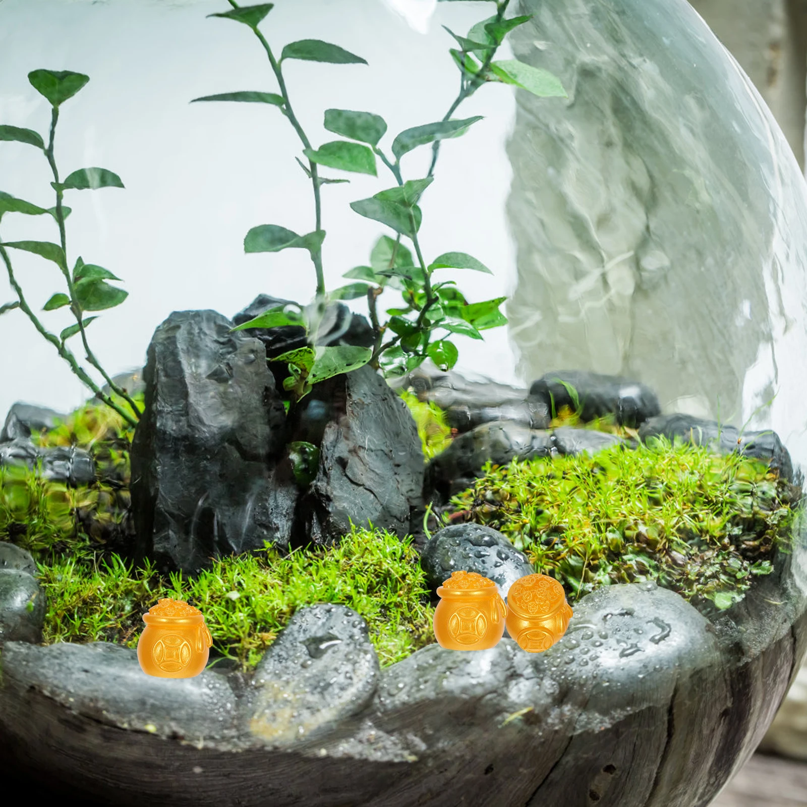 New Year Golden Resin Ingot Decorative Ornaments DIY Micro Garden Decor Home Office Outdoor Portable Mini Crafts Micro Landscape
New Year Golden Resin Ingot Decorative Ornaments DIY Micro Garden Decor Home Office Outdoor Portable Mini Crafts Micro Landscape