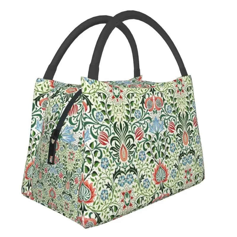 Blue Flower Red Green Floral Swirl And Leaf Insulated Lunch Bags for Women William Morris Portable Food Lunch Box
Blue Flower Red Green Floral Swirl And Leaf Insulated Lunch Bags for Women William Morris Portable Food Lunch Box
