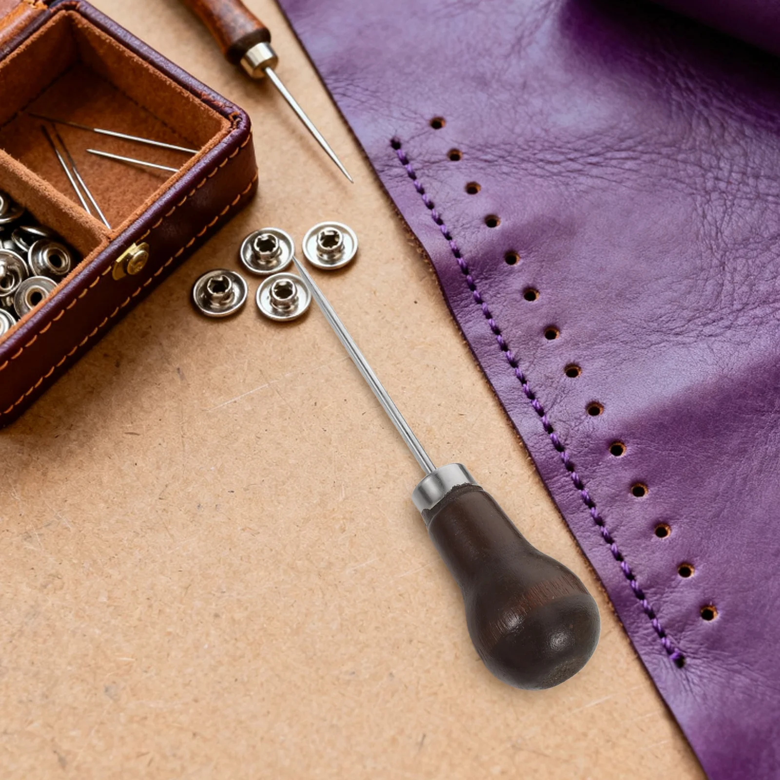 3Pcs Awl Wooden Handle Crafting Sewing Piercing Stitching Tool DIY Wallet Repair Leatherworking Punching Supplies
3Pcs Awl Wooden Handle Crafting Sewing Piercing Stitching Tool DIY Wallet Repair Leatherworking Punching Supplies