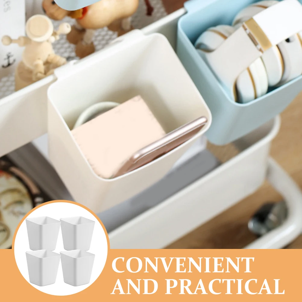 4pcs Storage Basket Set Plastic Rolling Cart Accessories Hanging Baskets Compact Size Trolley Basket Storage
4pcs Storage Basket Set Plastic Rolling Cart Accessories Hanging Baskets Compact Size Trolley Basket Storage