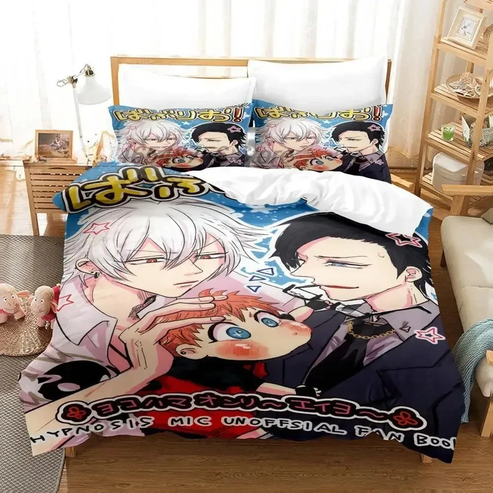 Anime Hypnosis Mic Division Rap Battle Bedding Set Single Twin Full Queen King Size Bed Set Adult Kid Bedroom Duvetcover Sets
Anime Hypnosis Mic Division Rap Battle Bedding Set Single Twin Full Queen King Size Bed Set Adult Kid Bedroom Duvetcover Sets