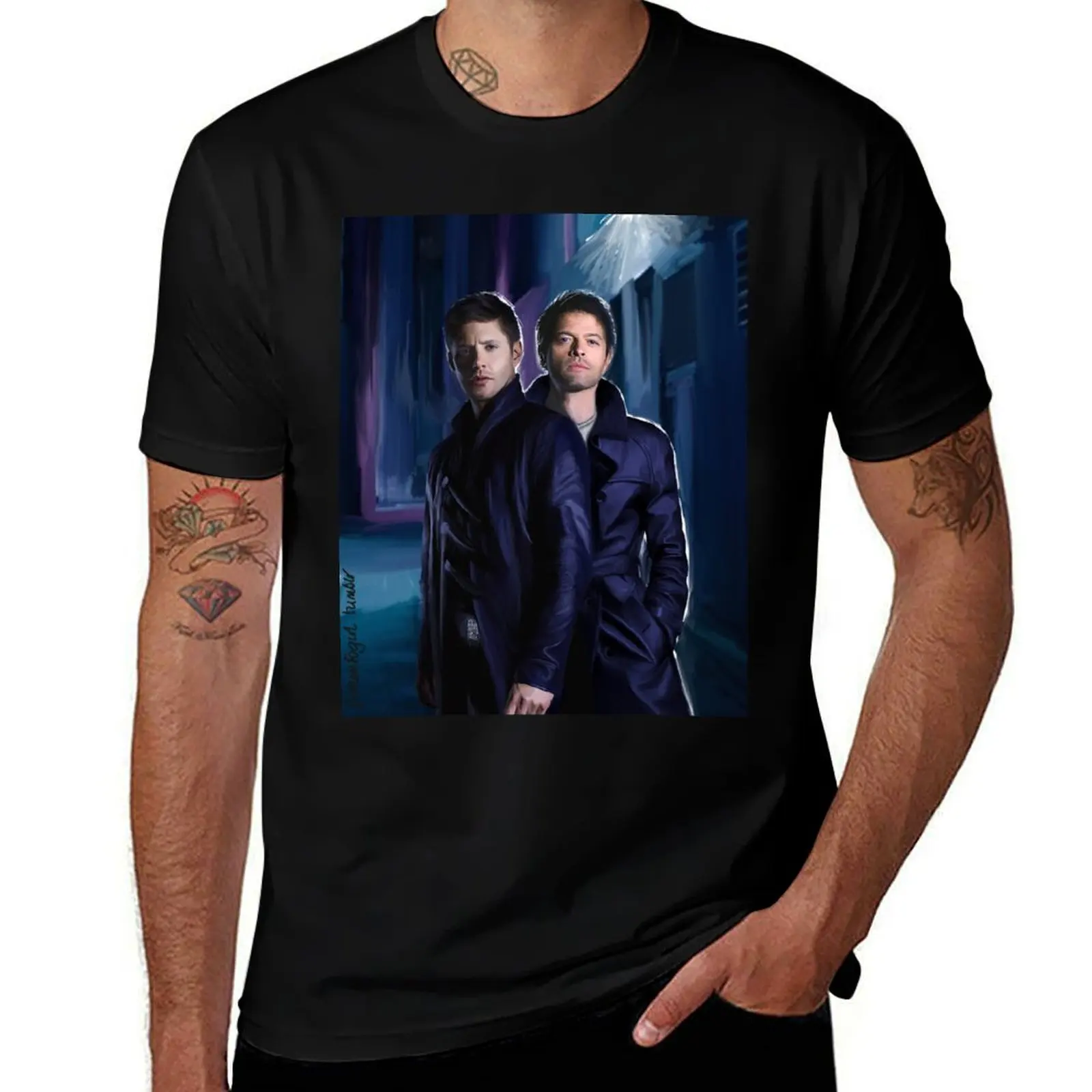Castiel and Dean Winchester - Dystopia T-Shirt men t shirt cotton 100% t shirts for man graphic funny T-Shirt
Castiel and Dean Winchester - Dystopia T-Shirt men t shirt cotton 100% t shirts for man graphic funny T-Shirt