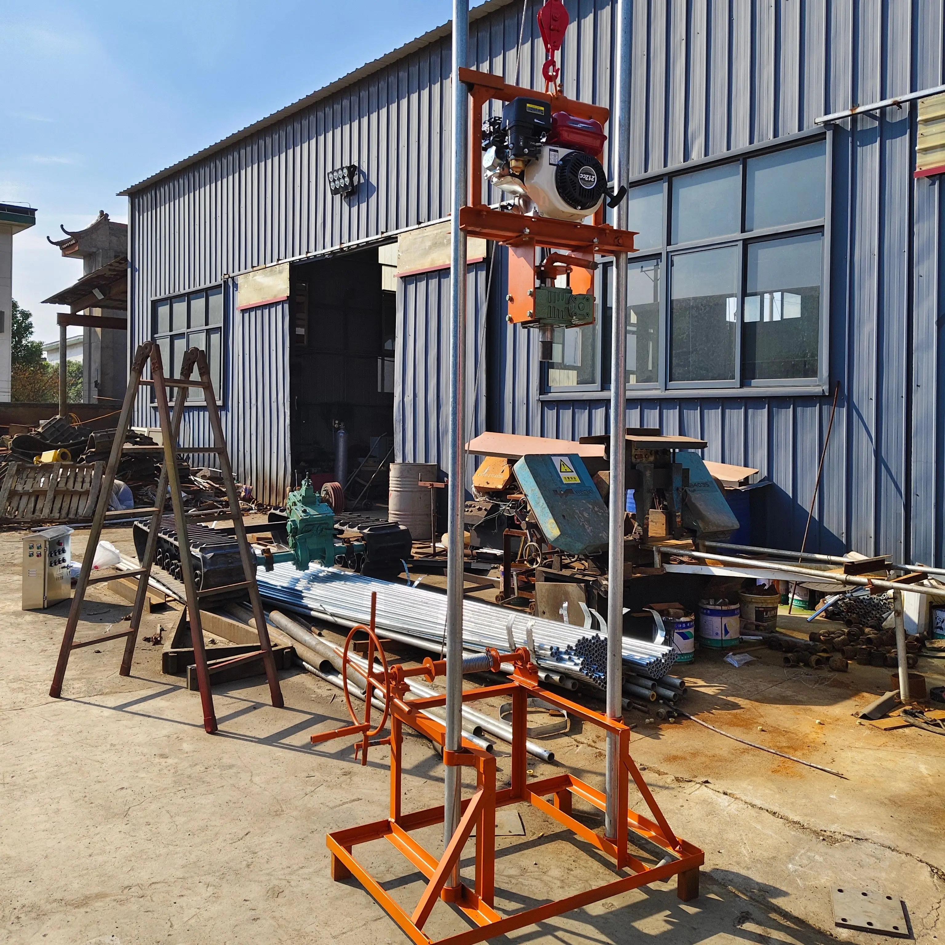 Customized 80m Engine Mini Water Well Drilling Rig - Small Foldable with Water Pump Sell
Customized 80m Engine Mini Water Well Drilling Rig - Small Foldable with Water Pump Sell