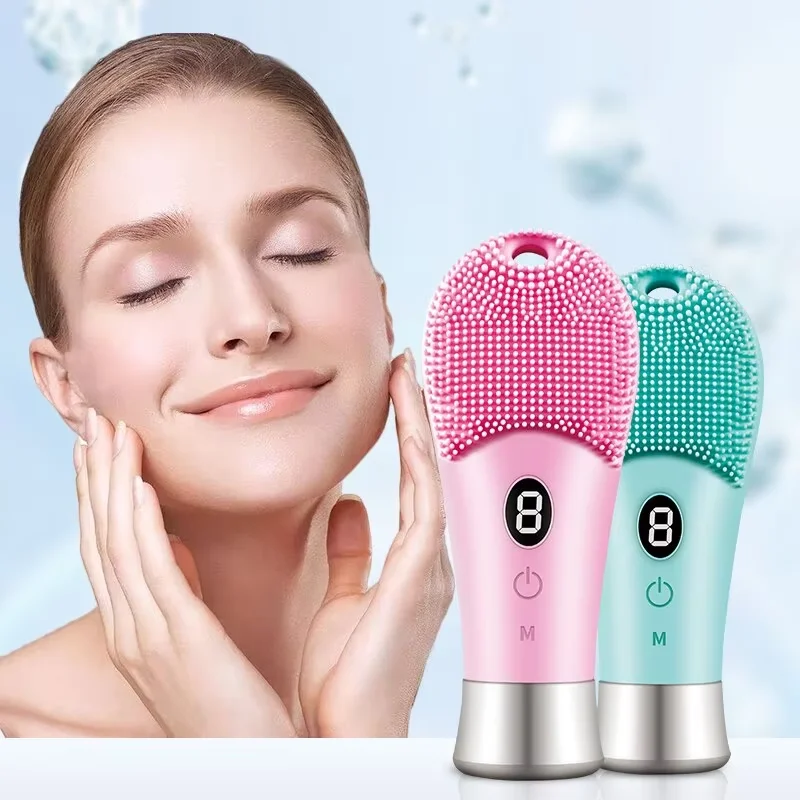9 Gear Electric Facial Brush Cleaner Skin Vibrating Scrubber Spinning High Frequency Vibration Face Silicon Recharagable
9 Gear Electric Facial Brush Cleaner Skin Vibrating Scrubber Spinning High Frequency Vibration Face Silicon Recharagable