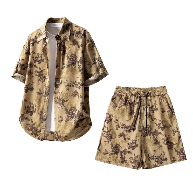 Tagkita Men's Fashion Summer Set Street Style Korean Hong Kong Trendy Shorts Sleeve Shirt Casual Youthful Attractive
Tagkita Men's Fashion Summer Set Street Style Korean Hong Kong Trendy Shorts Sleeve Shirt Casual Youthful Attractive