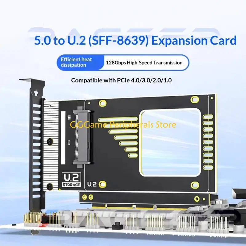 Плата расширения U55B PCIe 5.0–U.2 SFF 8639 с поддержкой высокой пропускной способности NVMe 128 ГБ/с
Плата расширения U55B PCIe 5.0–U.2 SFF 8639 с поддержкой высокой пропускной способности NVMe 128 ГБ/с