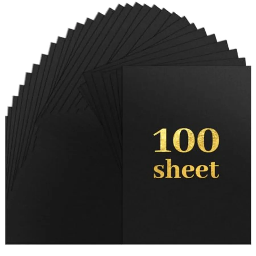100 Sheets Black Cardstock Paper 8.5 x 11 Inch Thick Cardstock 75lb 200 GSM Heavy Black Paper for Halloween Invitations, Thanks
100 Sheets Black Cardstock Paper 8.5 x 11 Inch Thick Cardstock 75lb 200 GSM Heavy Black Paper for Halloween Invitations, Thanks