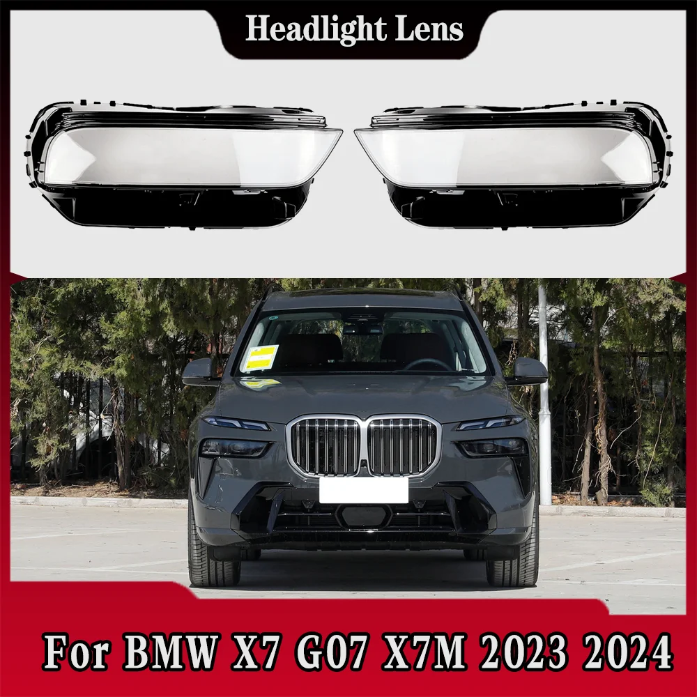 For BMW X7 G07 X7M 2023 2024 Car Head Light Lamp Caps Headlamp Shell Transparent Lampshade Lampcover Headlight Cover
For BMW X7 G07 X7M 2023 2024 Car Head Light Lamp Caps Headlamp Shell Transparent Lampshade Lampcover Headlight Cover
