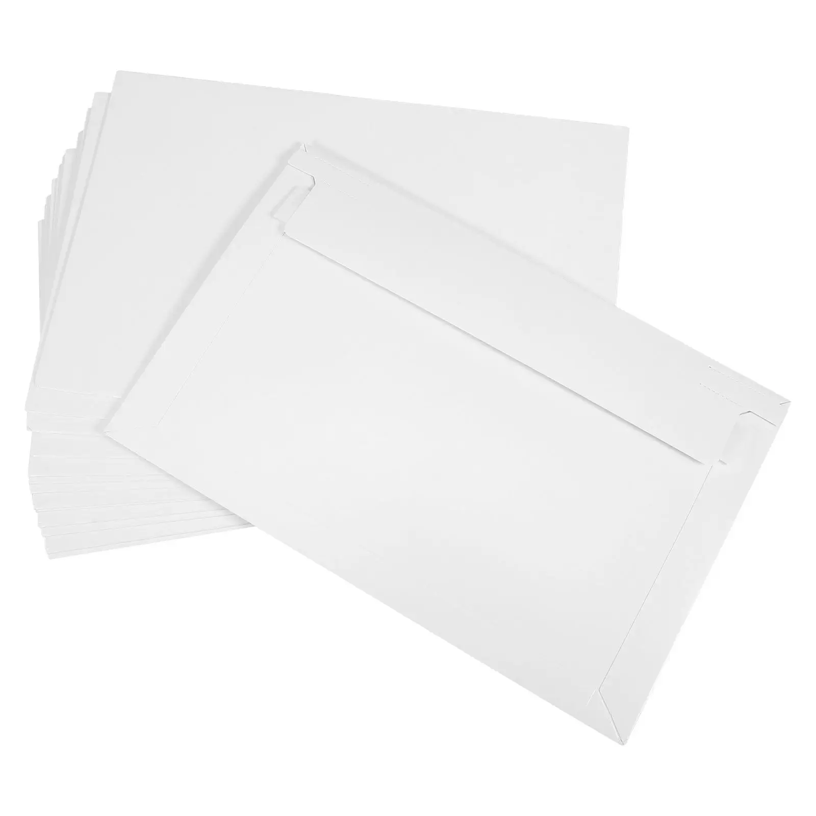 15Pcs Photo Document Mailers Self-Sealing White Cardboard Envelopes for Flat Shipping of Invitations Books Catalogs Supplies
15Pcs Photo Document Mailers Self-Sealing White Cardboard Envelopes for Flat Shipping of Invitations Books Catalogs Supplies