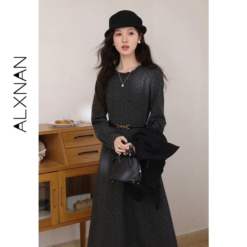 ALXNAN Plus Size Gray Polka Dot Dress Spring Elegant Women's Long Dresses Long Sleeve Clothing No Accessories Included D662200
ALXNAN Plus Size Gray Polka Dot Dress Spring Elegant Women's Long Dresses Long Sleeve Clothing No Accessories Included D662200