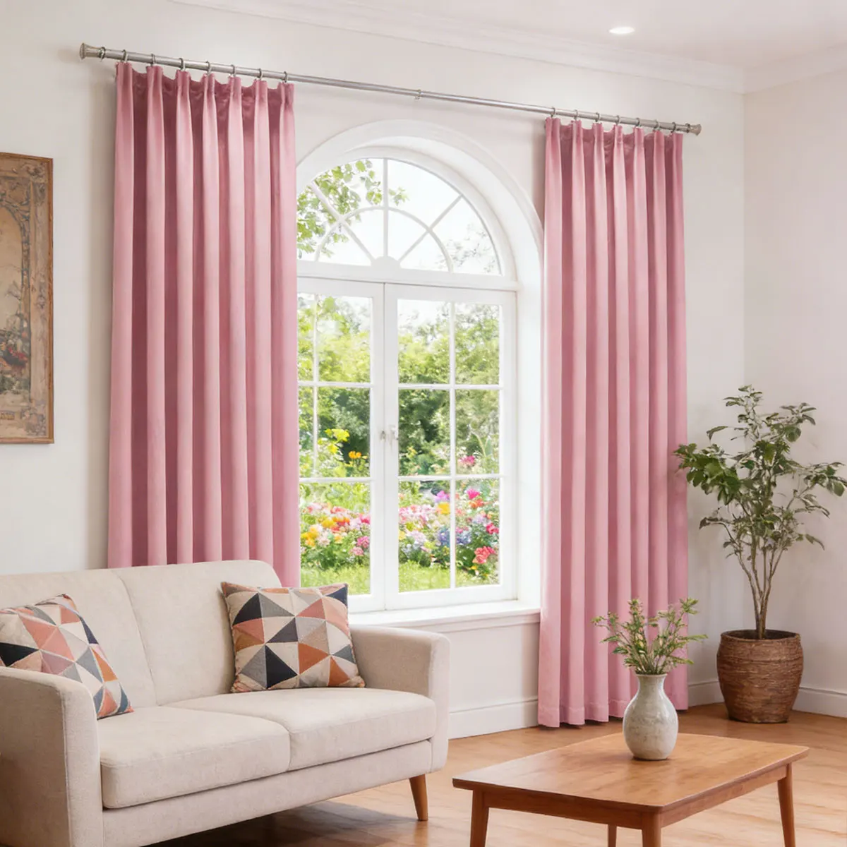 Soft Pink High Shading Curtain, Matte Back Tab Window Drape for Romantic Nordic Bedroom Home Decor
Soft Pink High Shading Curtain, Matte Back Tab Window Drape for Romantic Nordic Bedroom Home Decor