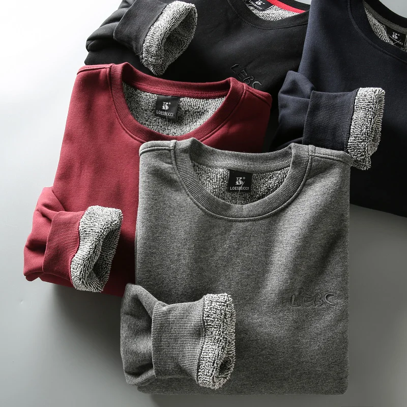 Thickened Fleece Lined round Neck Sweatshirt Men's Casual Sportswear Autumn Winter New Style Warm Base Layer Crew Neck Sweats...
Thickened Fleece Lined round Neck Sweatshirt Men's Casual Sportswear Autumn Winter New Style Warm Base Layer Crew Neck Sweats...