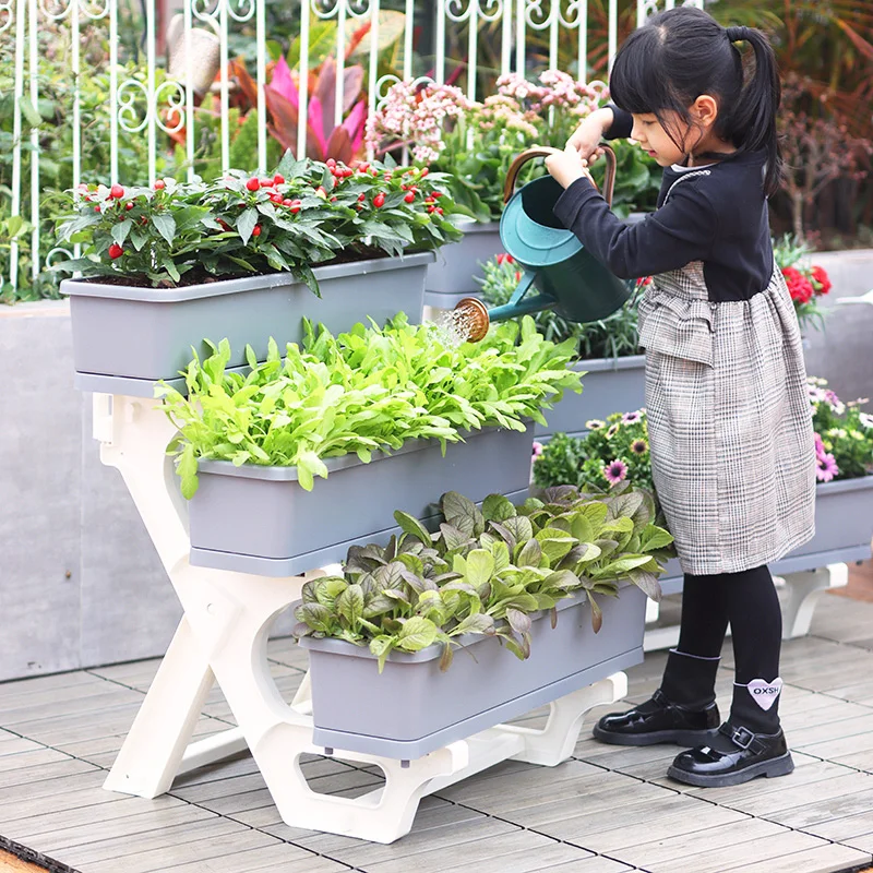 Multi-layer vegetable planting pot frame Road guardrail Viaduct Suspended flower pot Plastic vegetable planting pot
Multi-layer vegetable planting pot frame Road guardrail Viaduct Suspended flower pot Plastic vegetable planting pot