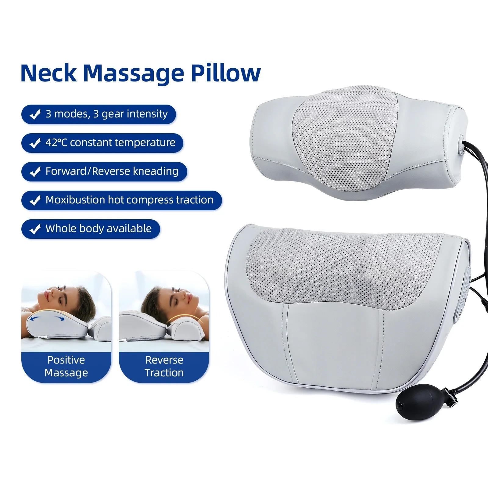 Neck Massager Pillow Waist Shoulder Multifunction Electric Massager Multi-directional Kneading Massage Pillow
Neck Massager Pillow Waist Shoulder Multifunction Electric Massager Multi-directional Kneading Massage Pillow