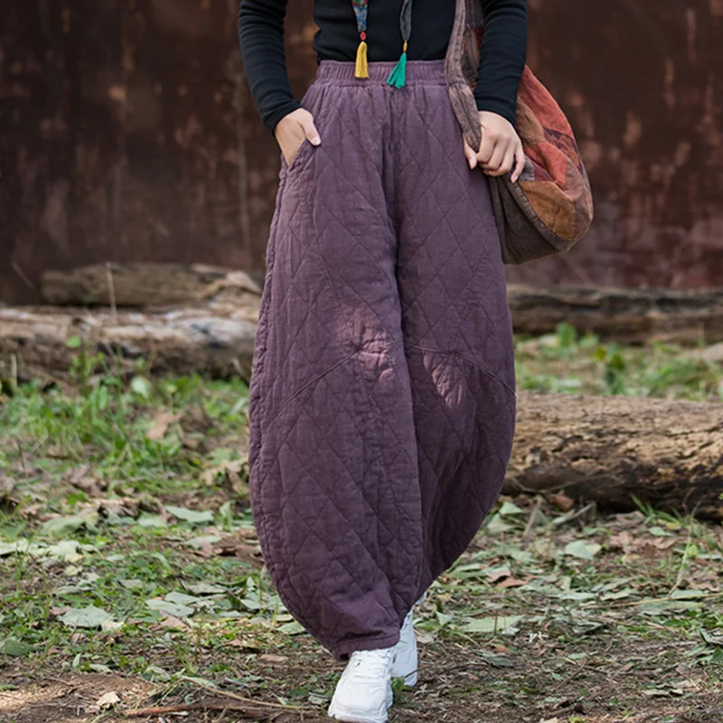 Новые зимние женские утолщенные свободные брюки из хлопка и льна с высокой талией, длинные теплые повседневные хлопковые брюки, брюки-фонарики
Новые зимние женские утолщенные свободные брюки из хлопка и льна с высокой талией, длинные теплые повседневные хлопковые брюки, брюки-фонарики