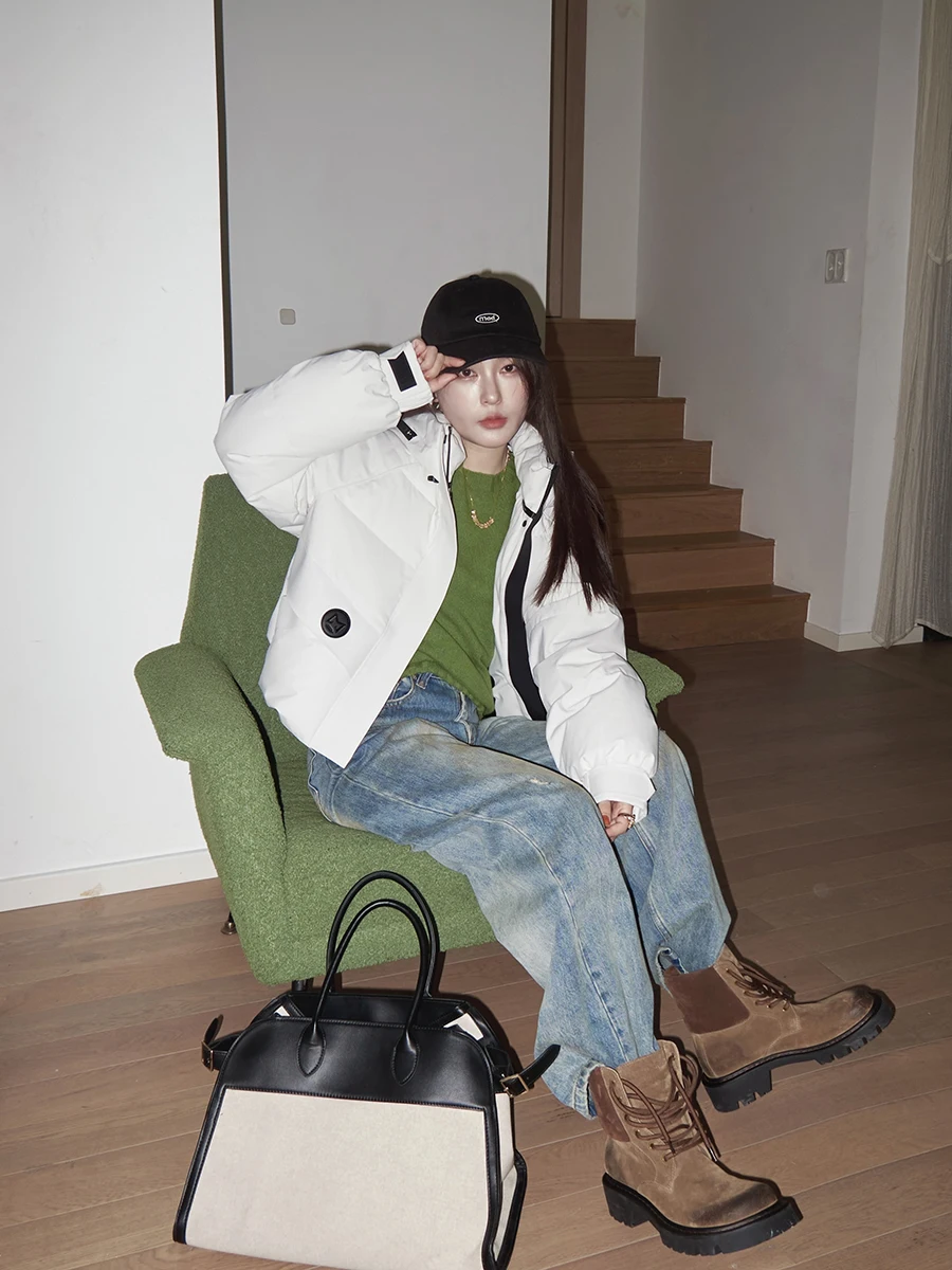 Теплая пуховая куртка YUM STAR с отстегивающимся капюшоном, свободного кроя, из серии Snow, ветрозащитная, для повседневной носки, короткое пальто
Теплая пуховая куртка YUM STAR с отстегивающимся капюшоном, свободного кроя, из серии Snow, ветрозащитная, для повседневной носки, короткое пальто