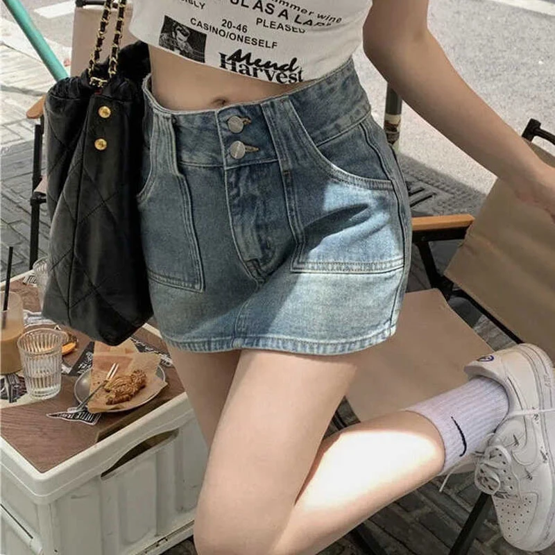 Spice Girls Vintage Denim Skirt Half Skirt Shorts Women 2024 Summer a-line Skirt High Waist Petite Package Hip ShortsSkirt
Spice Girls Vintage Denim Skirt Half Skirt Shorts Women 2024 Summer a-line Skirt High Waist Petite Package Hip ShortsSkirt