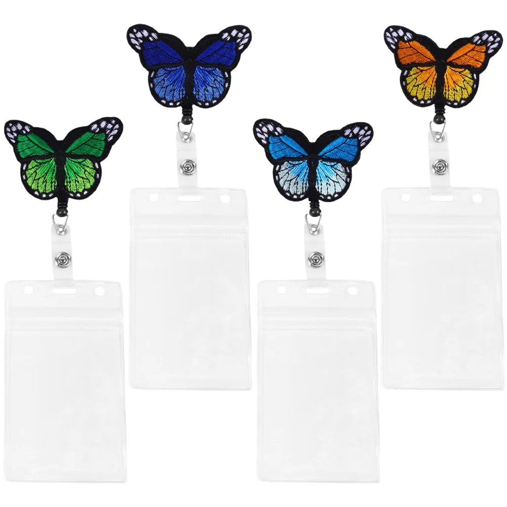 4 Pcs Colored Butterfly Felt Metal Badge Holders Retractable Buckles Chest Card Clips Portable Reel Name Tag Pharmacy Technician
4 Pcs Colored Butterfly Felt Metal Badge Holders Retractable Buckles Chest Card Clips Portable Reel Name Tag Pharmacy Technician