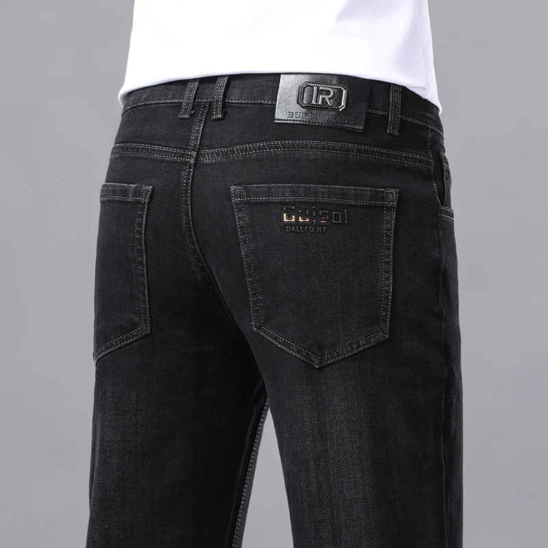 Men's Straight Casual Black Jeans Stretch Comfortable Business Office Trousers Korean Washed Luxury Brand Male Denim Pants
Men's Straight Casual Black Jeans Stretch Comfortable Business Office Trousers Korean Washed Luxury Brand Male Denim Pants