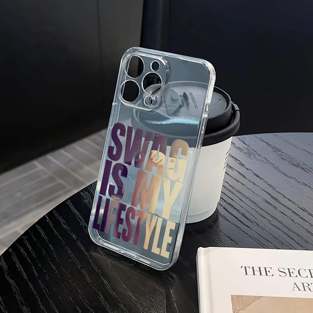 SWAG IS MY LIFESTYLE phone case is suitable for iPhone 17, 16, 15, 14, 13, 12, 11 Pro Max. It hastransparent TPU soft rear cover
SWAG IS MY LIFESTYLE phone case is suitable for iPhone 17, 16, 15, 14, 13, 12, 11 Pro Max. It hastransparent TPU soft rear cover