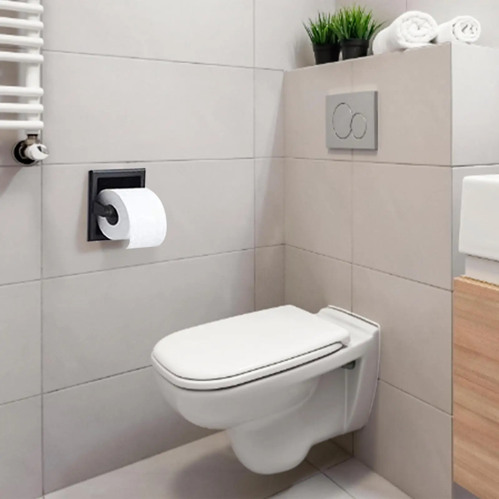 Toilet Paper Holder Stainless Steel Paper Towel Stand with Anti Rust Resin Base Suitable for Home Organization
Toilet Paper Holder Stainless Steel Paper Towel Stand with Anti Rust Resin Base Suitable for Home Organization