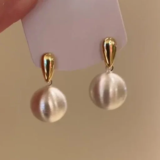 Real 925 Sterling Silver Wire Drawing Ball Pendant Stud Earrings for Women Vintage Fine Jewelry Minimalist Accessories
Real 925 Sterling Silver Wire Drawing Ball Pendant Stud Earrings for Women Vintage Fine Jewelry Minimalist Accessories